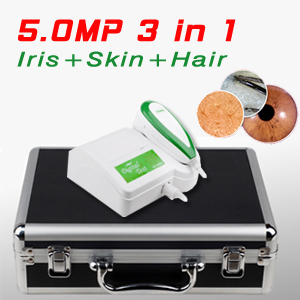 3 in 1 Iriscope+Skin analyzer+Hair analyzer