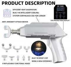 New 1500N 30 Levels 8 Heads Replaceable Electric Chiropractic Tools Spine Adjusting Gun For Cervical Massage Instrument